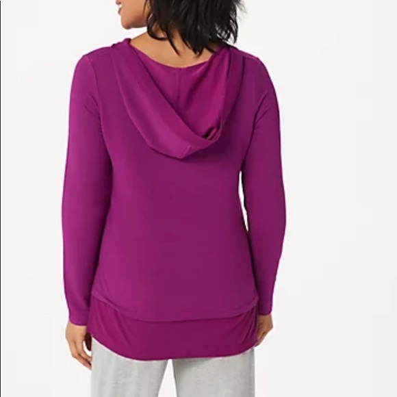 Cuddl Duds ultra soft hooded tunic - Picture 2 of 4